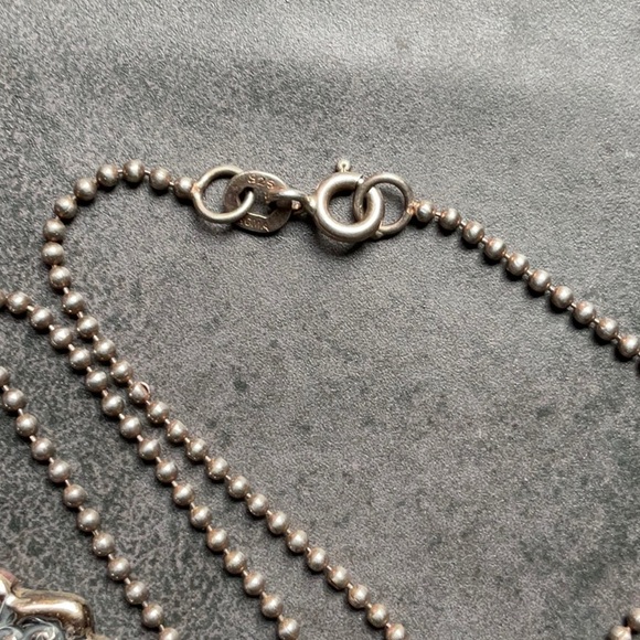 Ornate Sterling Silver Cross Pendant - Picture 4 of 6